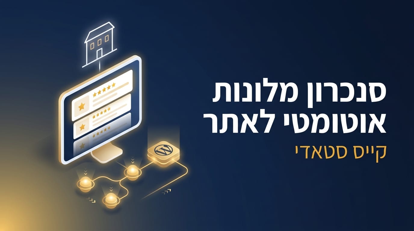 אנונימי 7, סנכרון מלונות אוטומטי לאתר וורדפרס