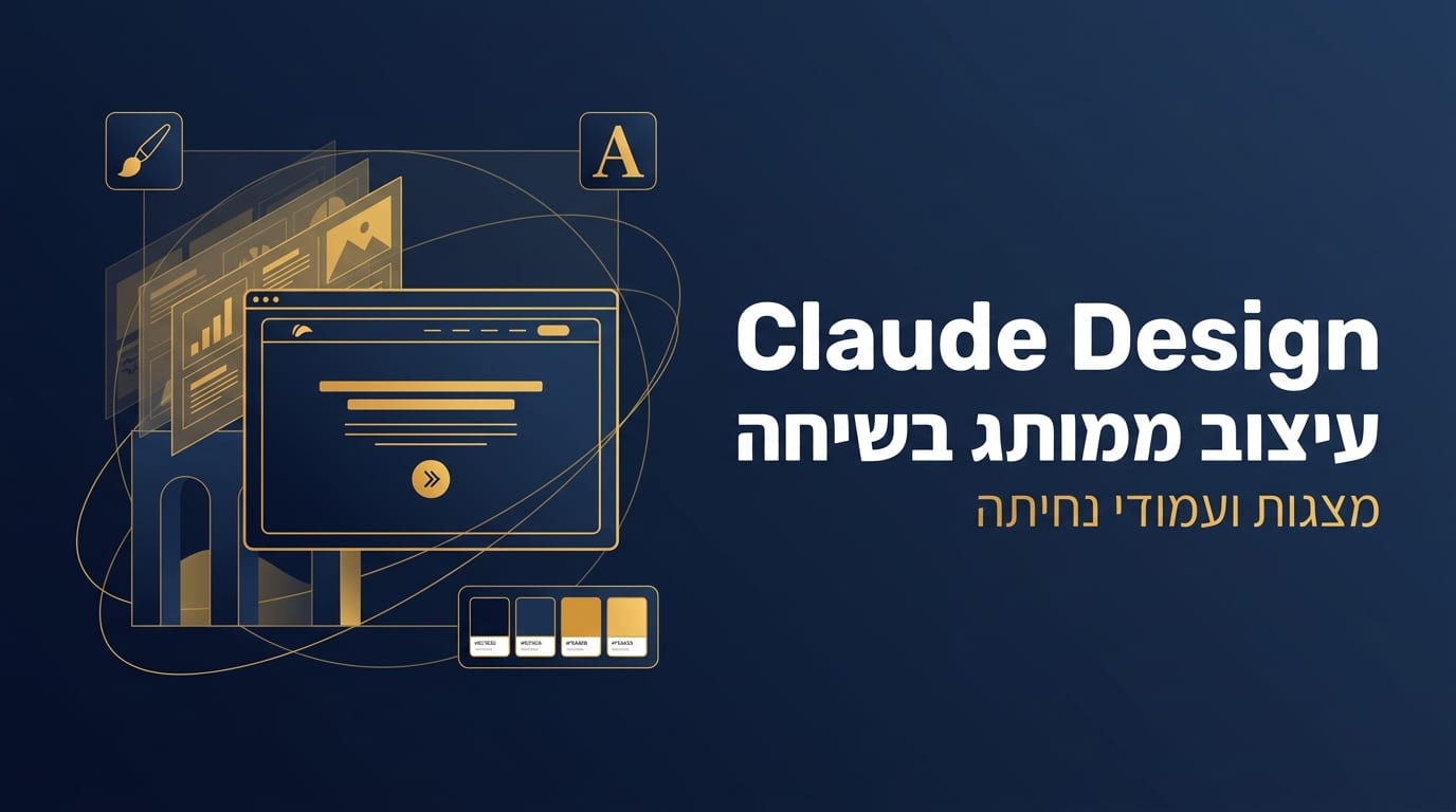 תמונת כותרת לפוסט: Anthropic משיקה את Claude Design לעיצוב ממותג בשיחה