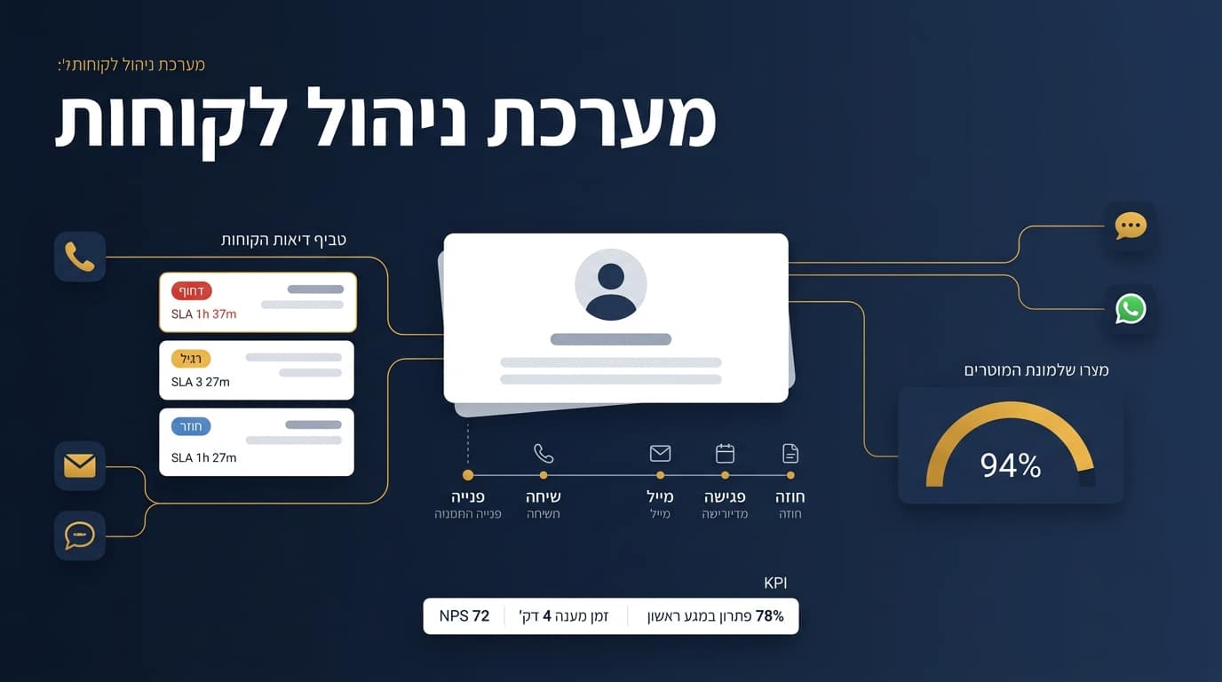 פיתוח מערכת ניהול לקוחות