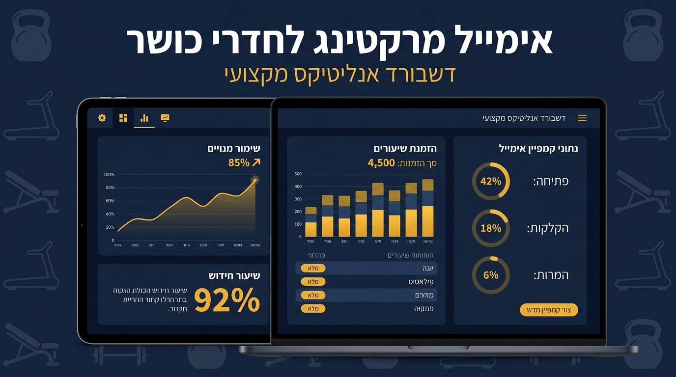 אימייל מרקטינג לחדרי כושר