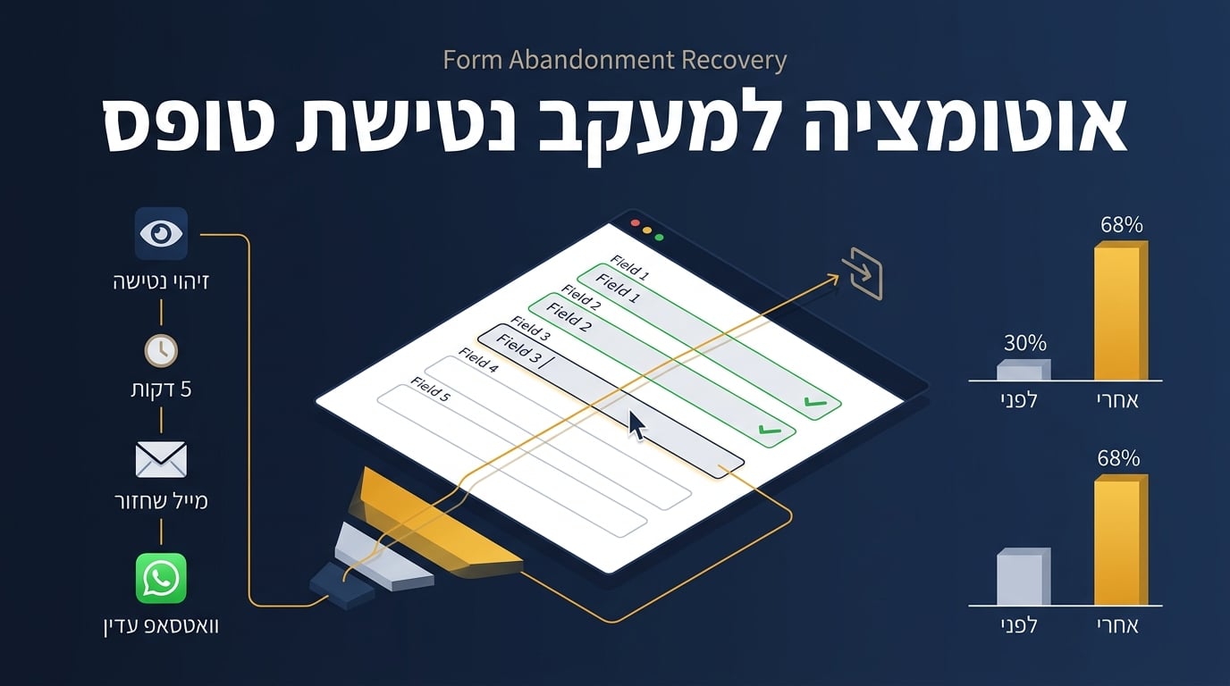 אוטומציה למעקב אחר נטישת טופס