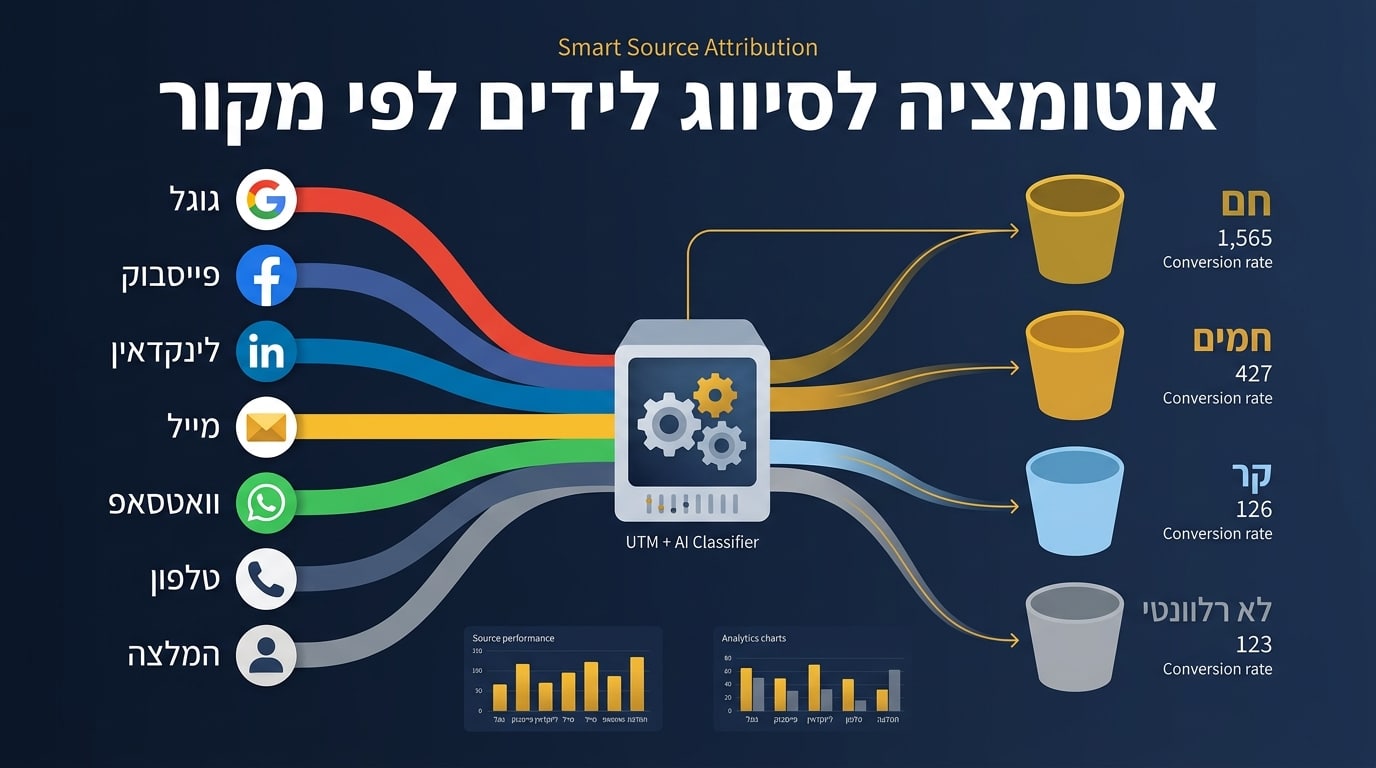 אוטומציה לסיווג לידים לפי מקור