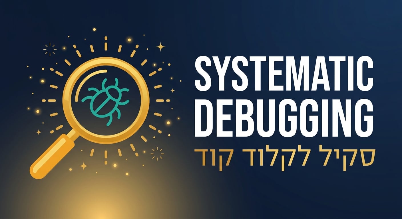תמונת כותרת לפוסט: סקיל systematic-debugging