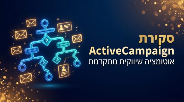סקירה מקצועית של אקטיבקמפיין ופלטפורמת אוטומציה שיווקית - מסך 4