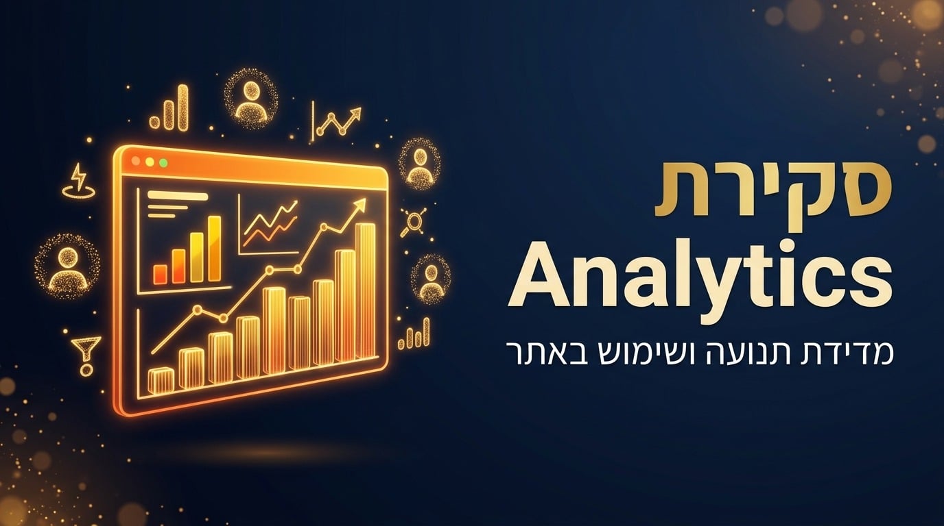 סקירה מקצועית של גוגל אנליטיקס ושל מדידת ביצועי אתר - מסך 2