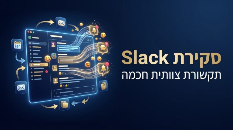 סקירה מקצועית של סלאק ופלטפורמת תקשורת צוותית - מסך 1