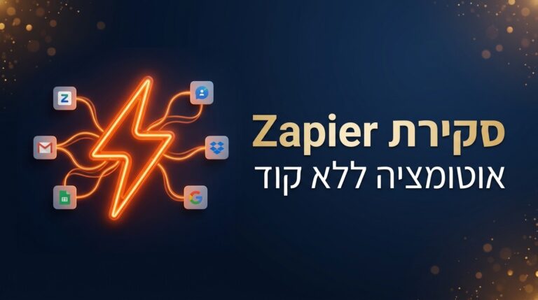 סקירה מקצועית של זאפייר ושל אוטומציה ללא קוד