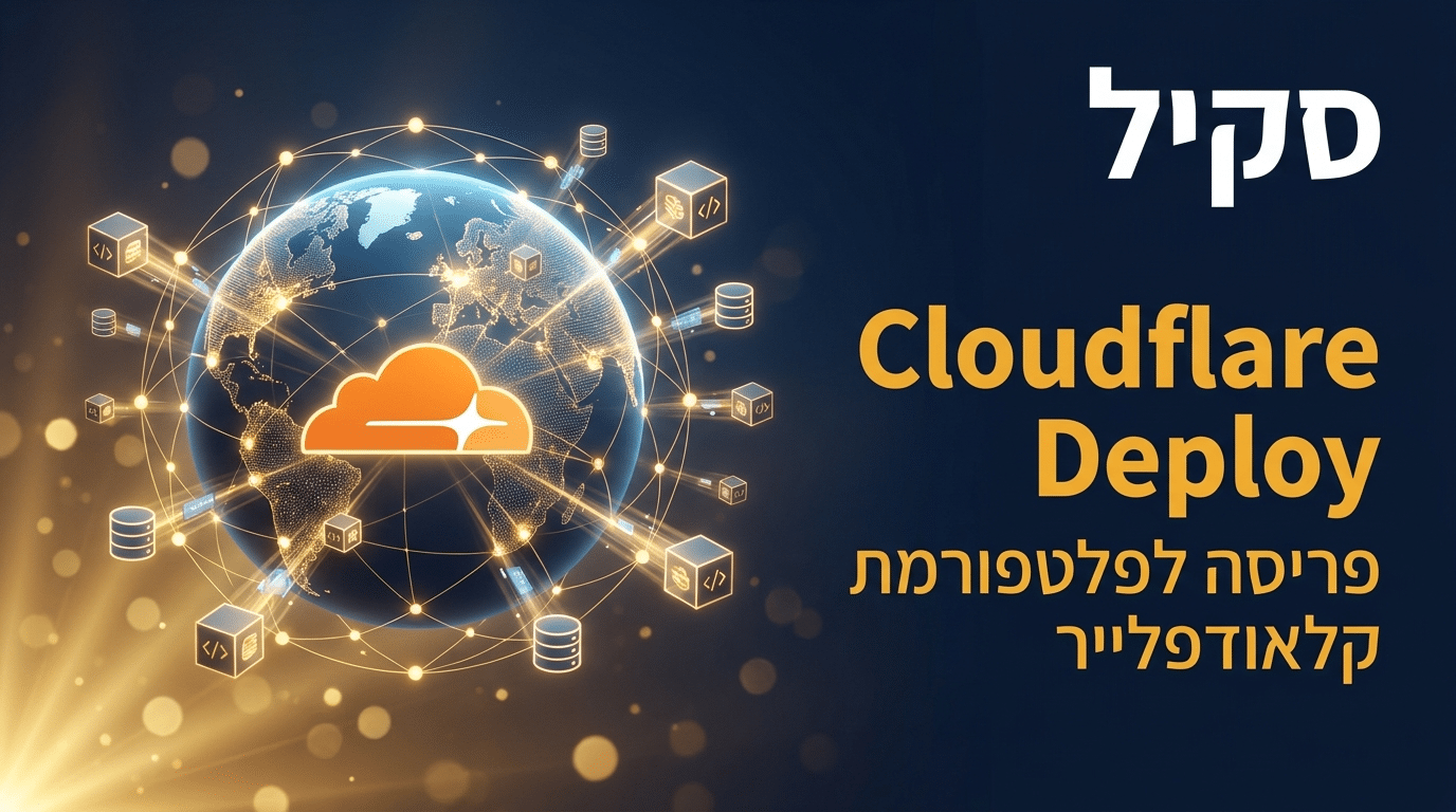 תמונת כותרת לפוסט: סקיל cloudflare-deploy לקלוד קוד