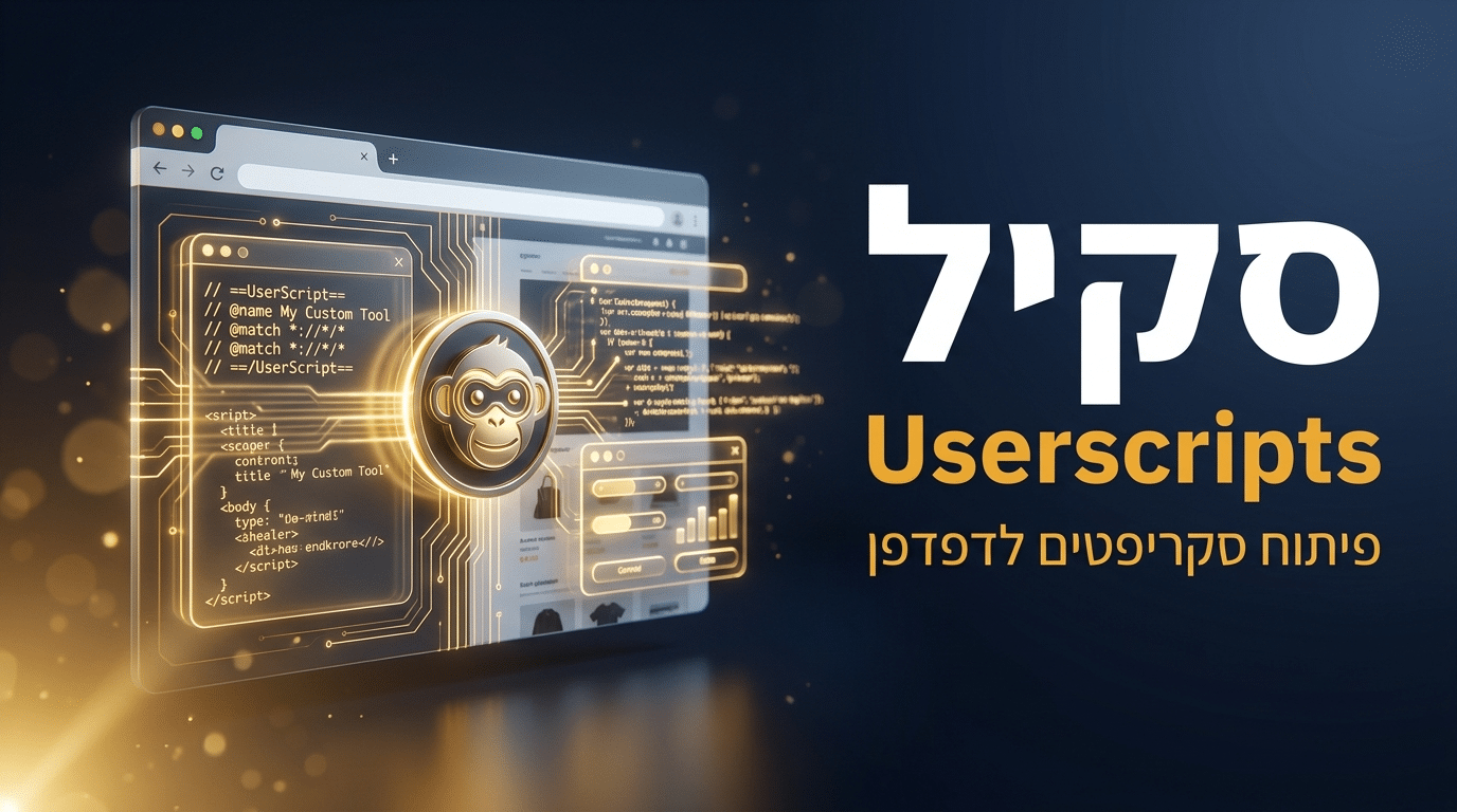 תמונת כותרת לפוסט: סקיל develop-userscripts לקלוד קוד