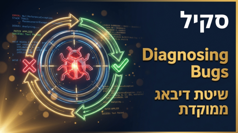 תמונת כותרת לפוסט: סקיל diagnosing-bugs