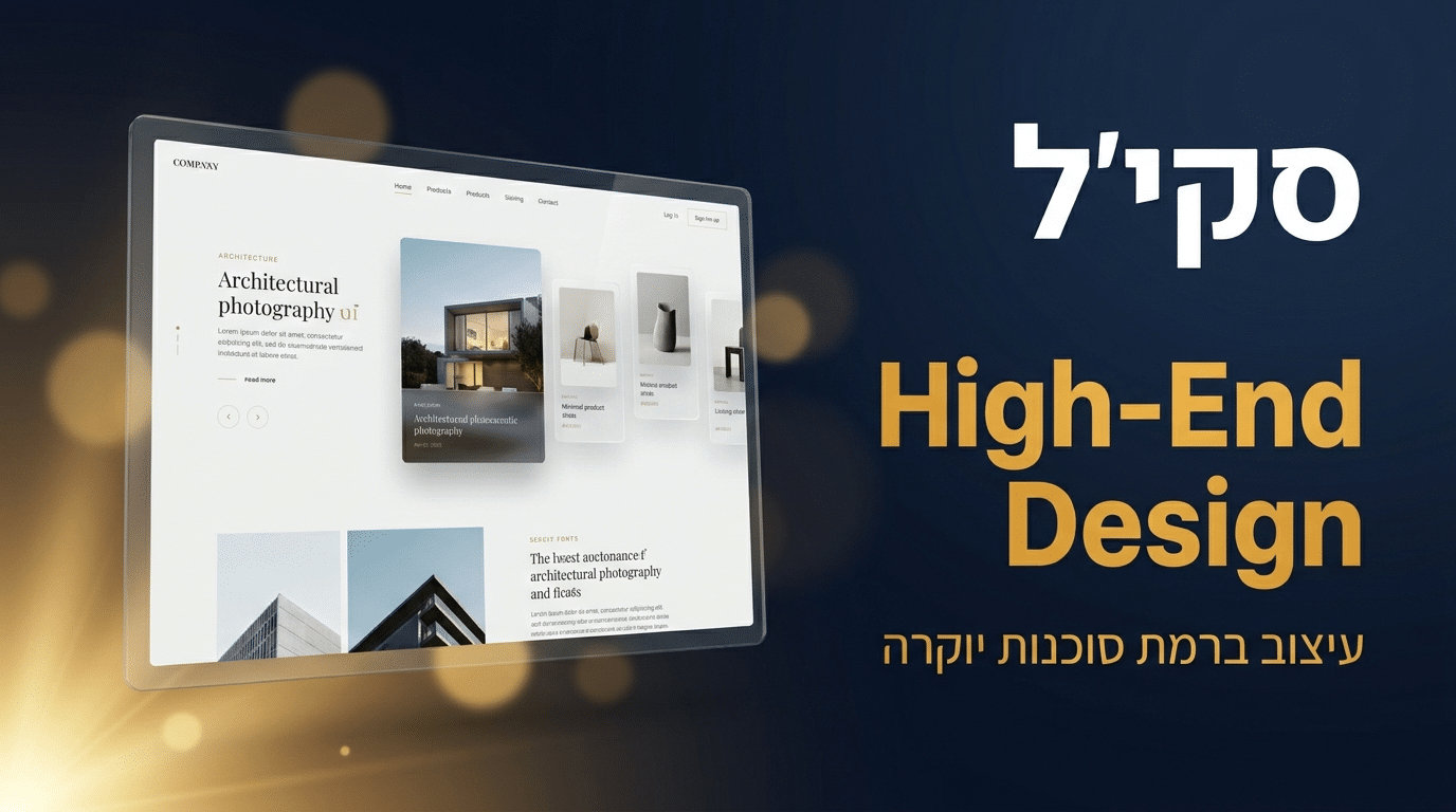 תמונת כותרת לפוסט: סקיל high-end-visual-design לקלוד קוד