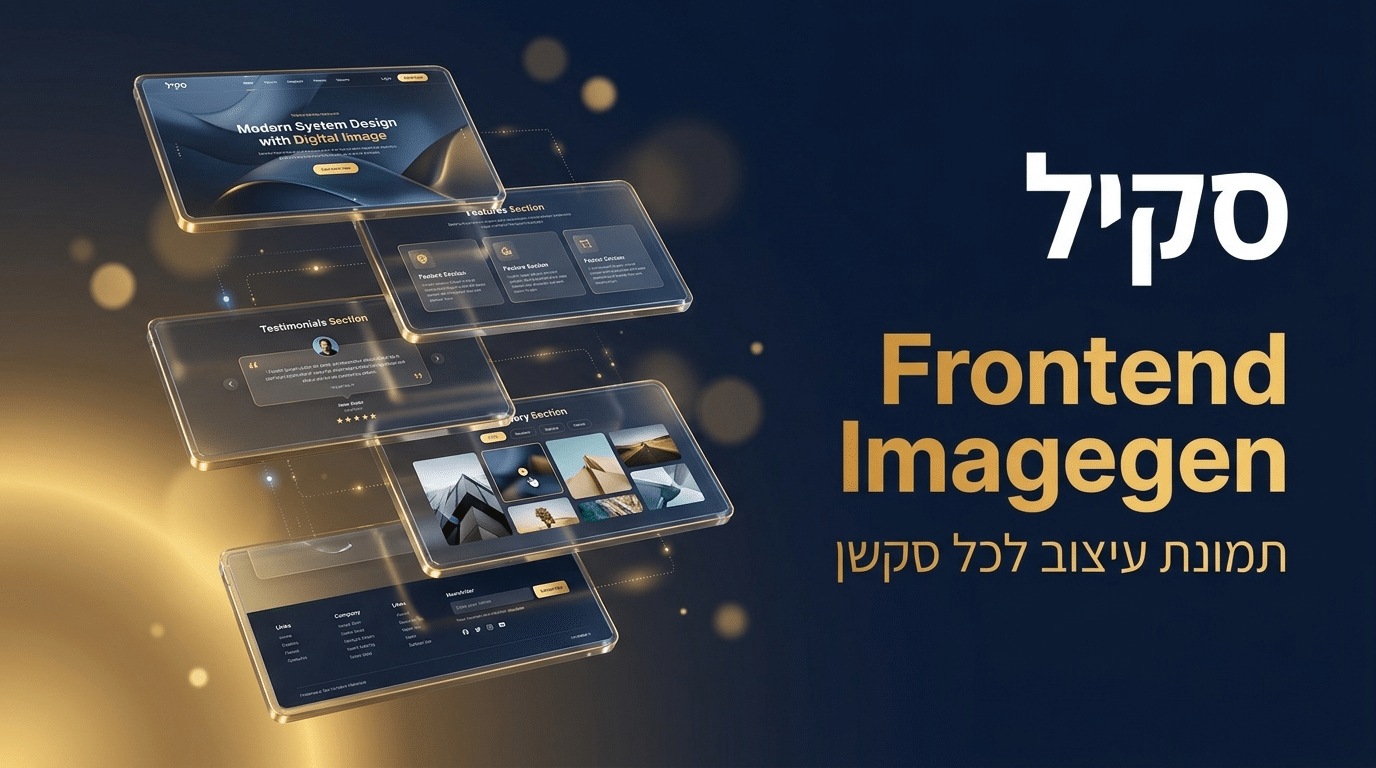 תמונת כותרת לפוסט: סקיל imagegen-frontend-web לקלוד קוד