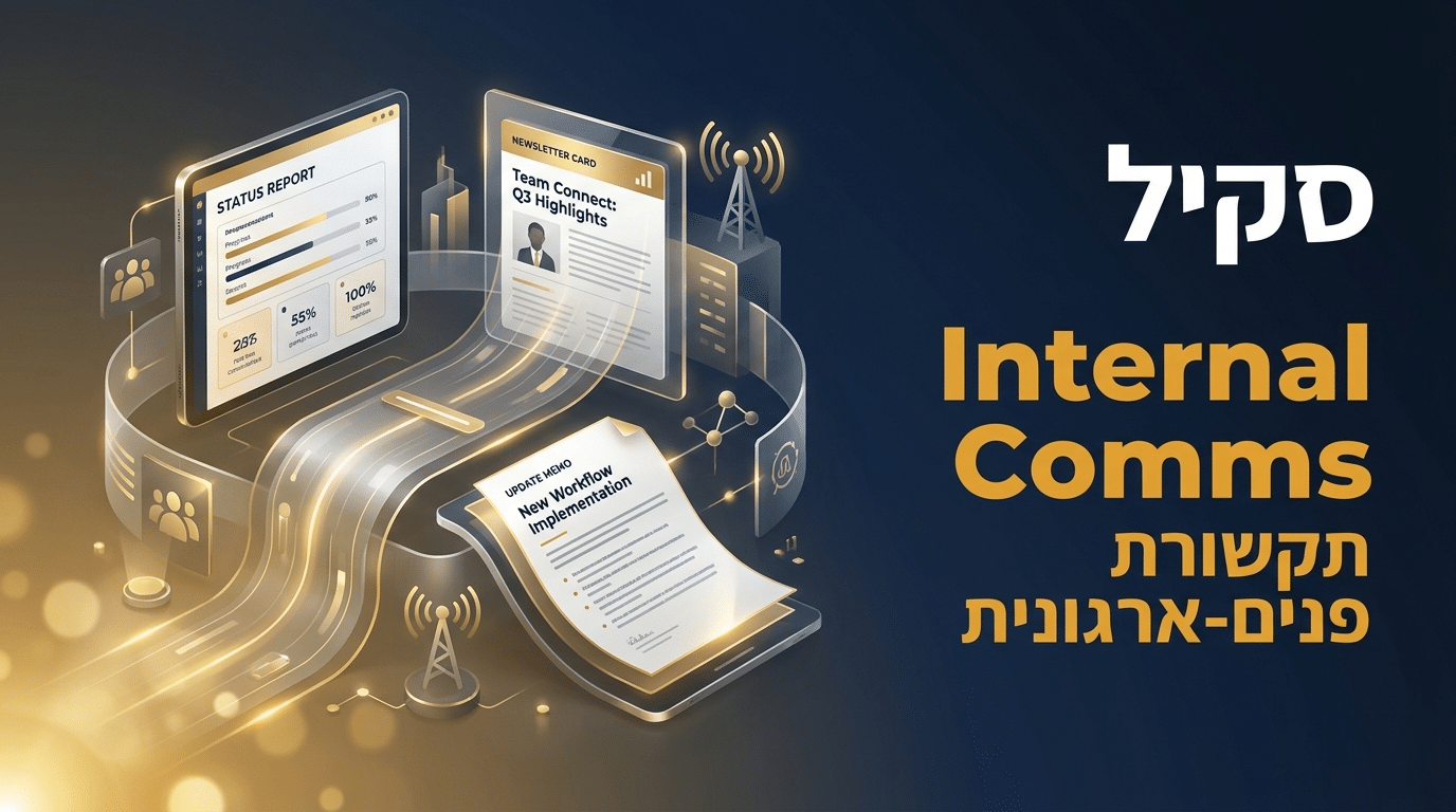 תמונת כותרת לפוסט: סקיל internal-comms לקלוד קוד