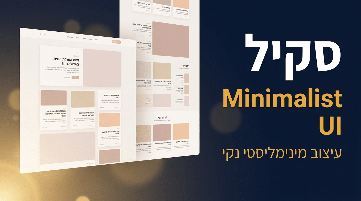 תמונת כותרת לפוסט: סקיל minimalist-ui לקלוד קוד