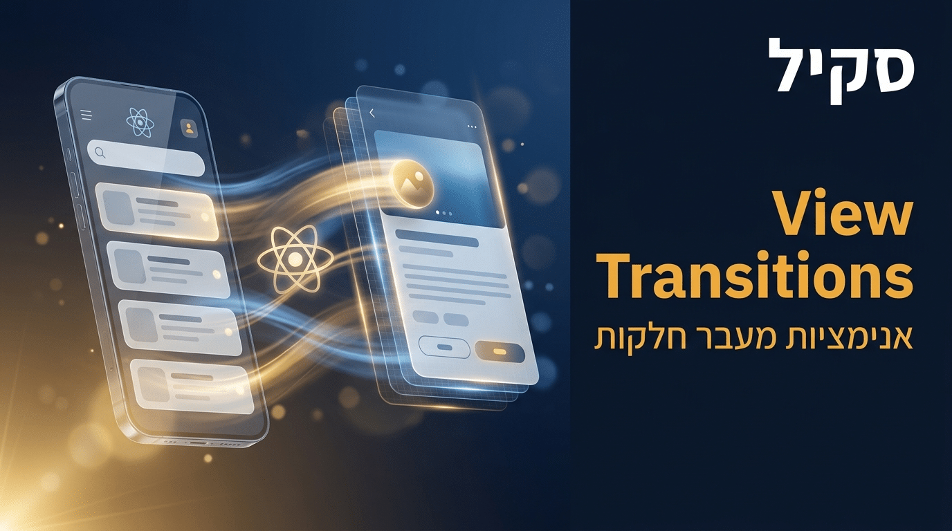 תמונת כותרת לפוסט: סקיל react-view-transitions לקלוד קוד