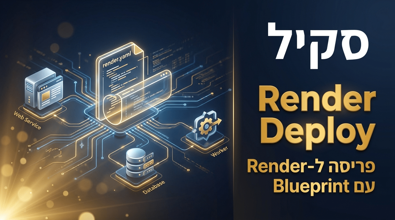 תמונת כותרת לפוסט: סקיל render-deploy לקלוד קוד