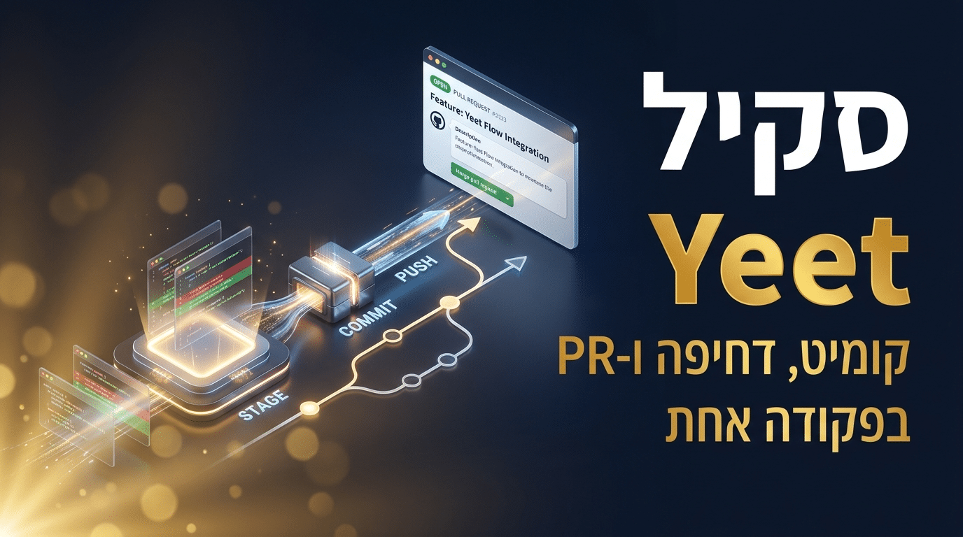 תמונת כותרת לפוסט: סקיל yeet לקלוד קוד
